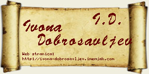 Ivona Dobrosavljev vizit kartica